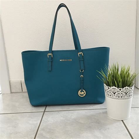 michael kors türkis tasche jet set